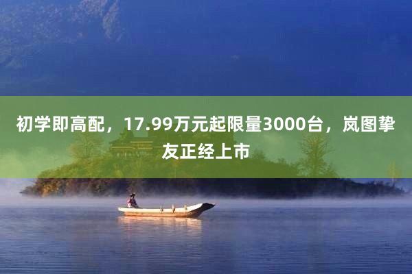 初学即高配，17.99万元起限量3000台，岚图挚友正经上市