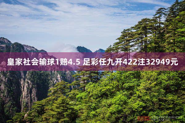 皇家社会输球1赔4.5 足彩任九开422注32949元