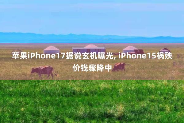 苹果iPhone17据说玄机曝光, iPhone15祸殃价钱骤降中